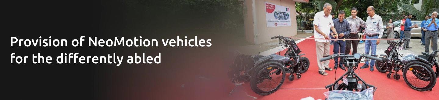 Provision of NeoMotion vehicles for the differently abled