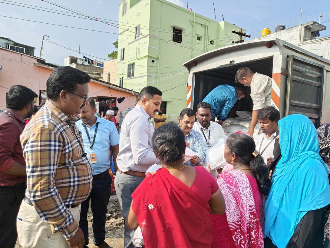 Michaung Cyclone-Hit Disaster Relief Activities